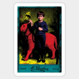 Franz Kafka at the Age of Five Sticker